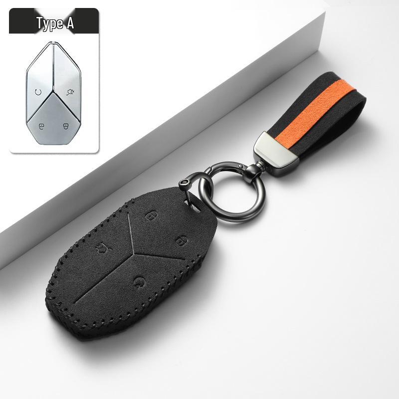 BYD Fangchengbao Leopard Key Cover: Fits Leopard 5, Portable 8, and Leopard 3 In Suede