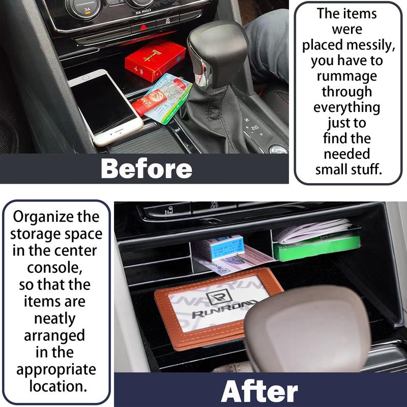 For Volkswagen VW Atlas Teramont 2018- Car Central Armrest Storage Box Accessories Center Console Organizer Containers