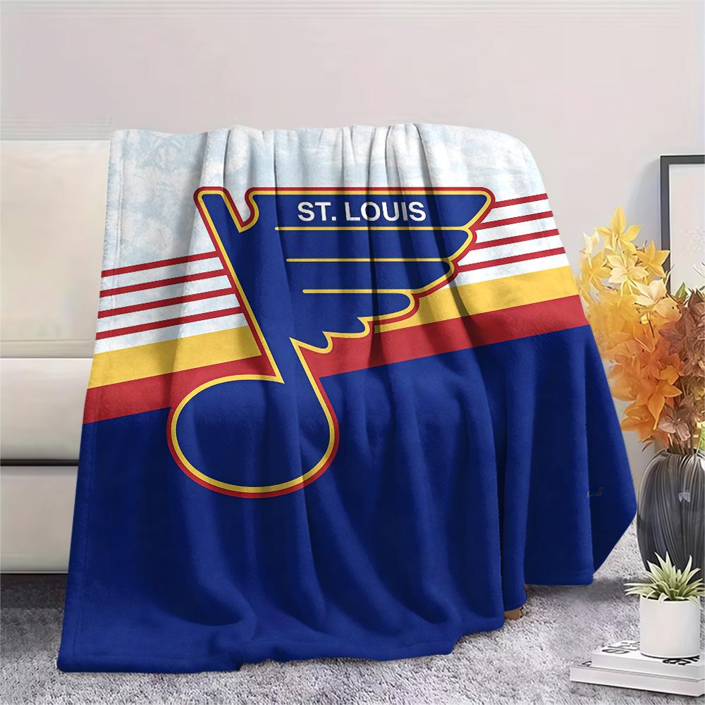 St. Louis Blues Flanelldecke, Hohe Qualität, Bequem für alle Jahreszeiten, Heimdekoration, Wärme und Komfort