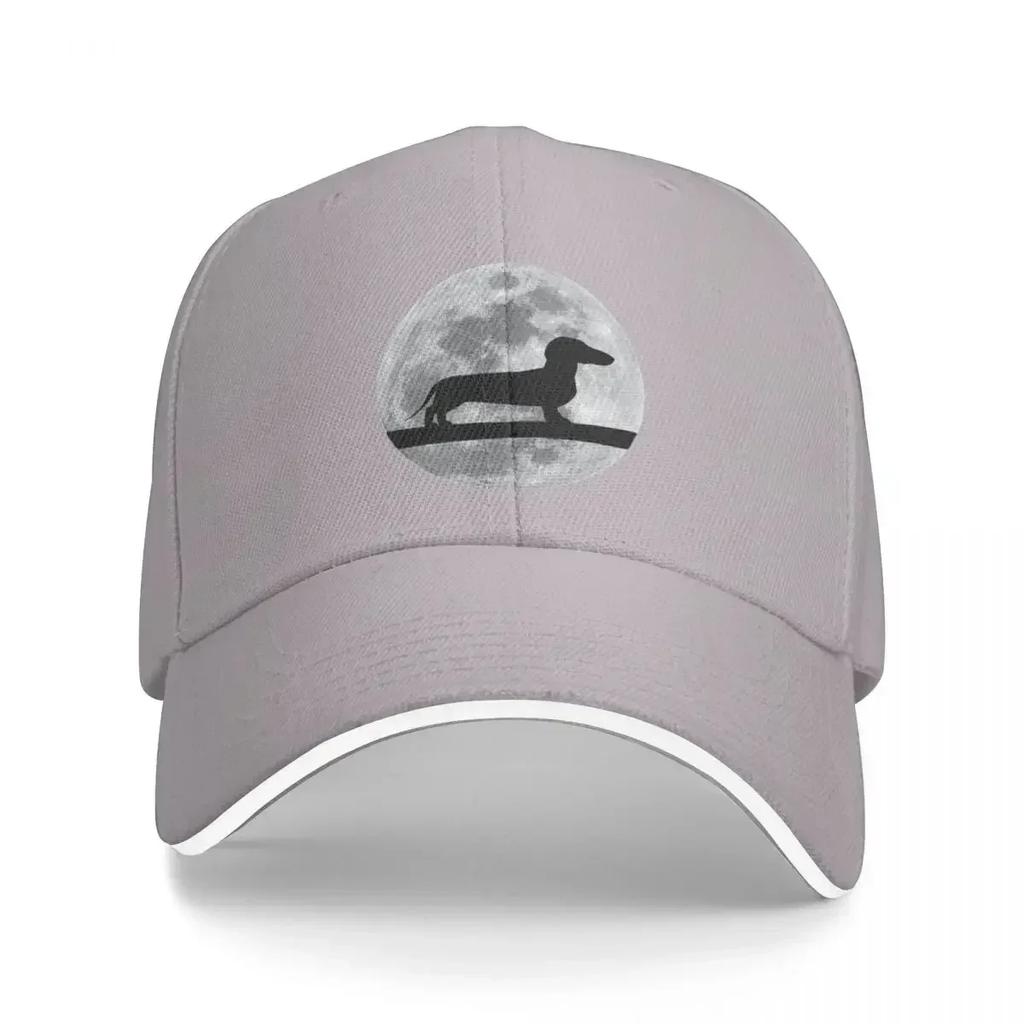 Dachshund Dog Night Moon dachshund Lover Baseball Cap  Hat Adjustable Dad Hat Sports Streetwear Outdoor for Sun Protection