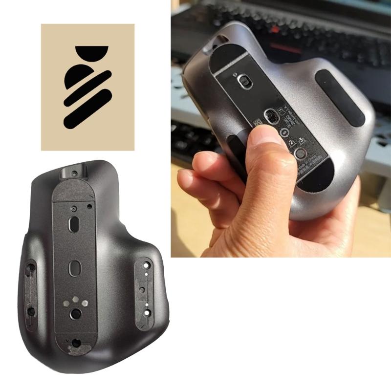 Wireless Mouse Bottom Housing And Feet Pad for MX 3 3S Easy Snap On Enhanceds Glides Performances