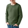 Kids Sweatshirt Boys Long Sleeve Shirts  Soild Casual Pullover Shirt Outdoor Fall Clothes For Teen Boy