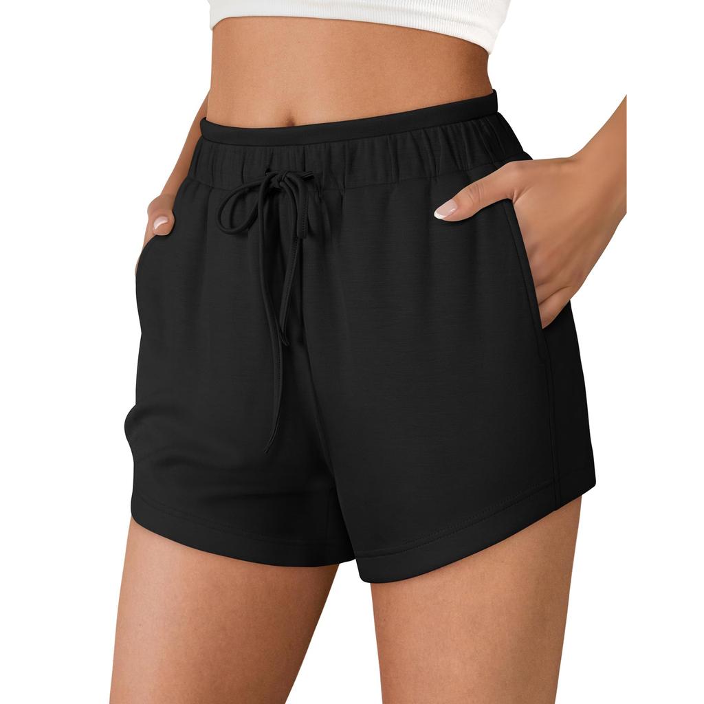 Women's Casual Fashion Pants High-Waisted Drawstring Shorts