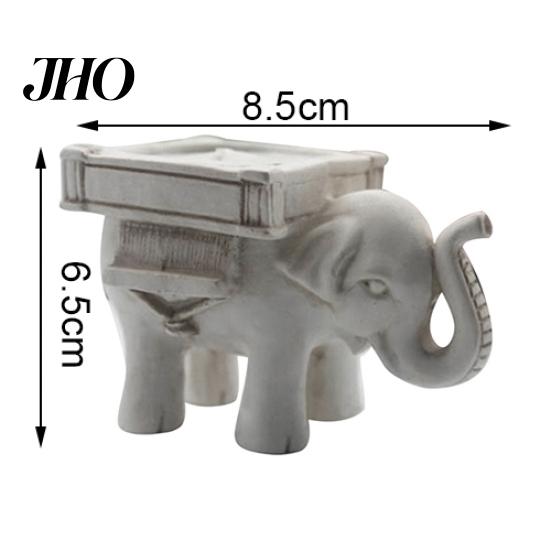 Portavelas Retro de Elefante de la Suerte para Velas de Té Candelabro Recuerdo de Boda Decoración para el Hogar