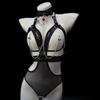 BDSM Sexy Metal Chain Linked Nipple Cover With Choker Reusable Women Bondage Choker Collar Body Chain Sex Games Toys for Women