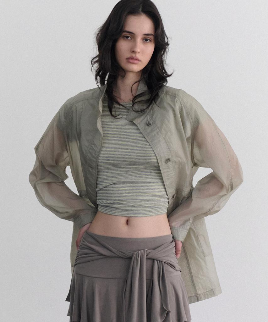 Andneeds Vero Sheer Half Jacket (Khaki Beige)
