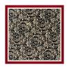 New leopard-print silk scarf, 90cm square, shawl, headscarf, faux silk satin scarf