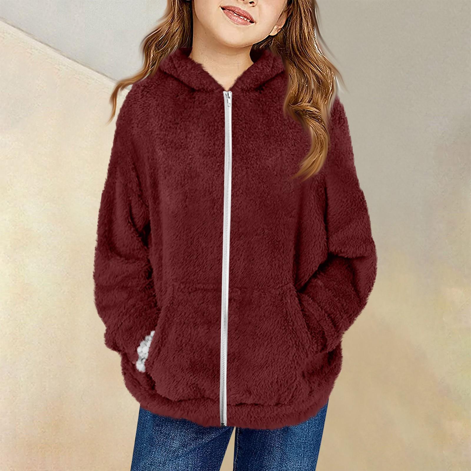 

Детские толстовки, свободная спортивная рубашка с капюшоном и принтом, модная спортивная рубашка 150 винный