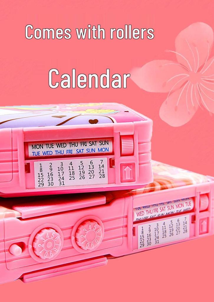 Multi-Functional Transforming Stationery Box for Girls - Large Capacity Pencil Case for Primary Students