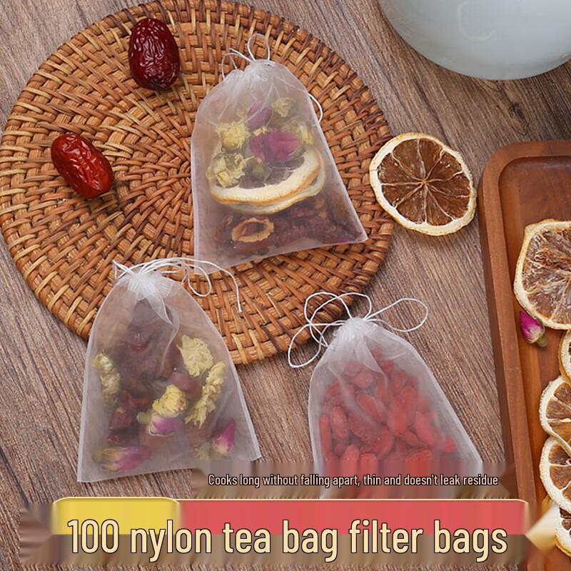 

Yuchu Drawstring Nylon Disposable Tea Filter Bags