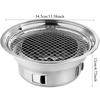 KOSUN Smokeless Charcoal Barbecue Pot BBQ Grill Nonstick Barbecue Machine Portable Outdoor Oicnic Stove Stainless Steel Thick