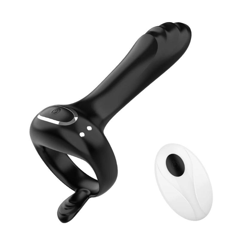 Vibrator für Paare, kabellos, Prostata-Massage, Cockring, Verzögerung der Ejakulation, Penisring, G-Punkt, Klitoris-Stimulator, Sexspielzeug für Erwachsene