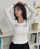Damiswi Sun & Moon Button Long Sleeve_White