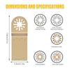 4-Piece Carbide Oscillating Saw Blades for Cutting Brick, Cement, and Grout