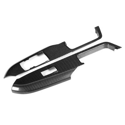 Pair Left and Right Carbon Fiber Door Switch Panels Covers Fits for Ford Mustang 2014 2018 All Model