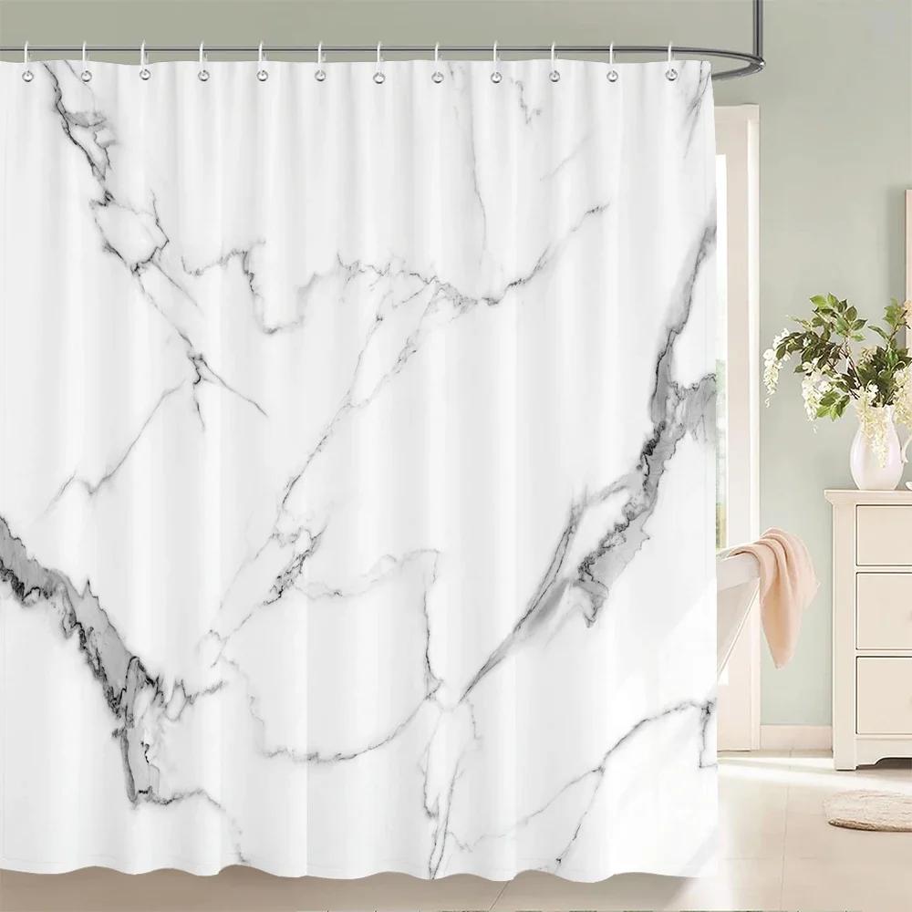 Colorful Abstract Marble Print Shower Curtain With Hook Waterproof Bathroom Curtain Polyester Curtain 3D Shower Curtains 180x180