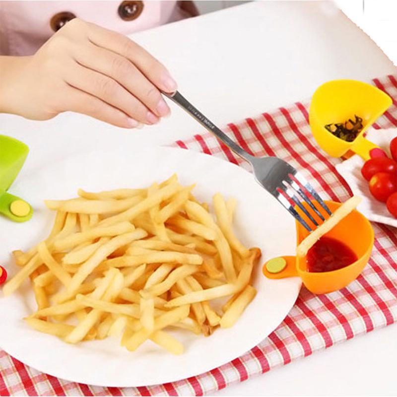 Vielseitige Clip-on Schale & Teller für Gewürze und Salatdressing