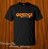 T-shirts pour hommes et femmes Nouveau Orange Amplification Logo drôle T-shirt pour homme Fabriqué aux États-Unis Noir
