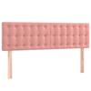 VidaXL Tête de Lit à LED Meuble de Chambre à Coucher Accessoire de Lit Double Tête de Cadre de Lit Intérieur Rose 3122099