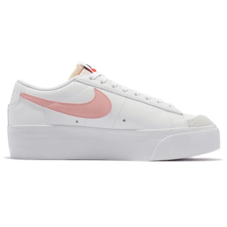 Nike Blazer Low Platform Bílé Růžové Glazované Dámské Tenisky Summit-White Černá DJ0292-103