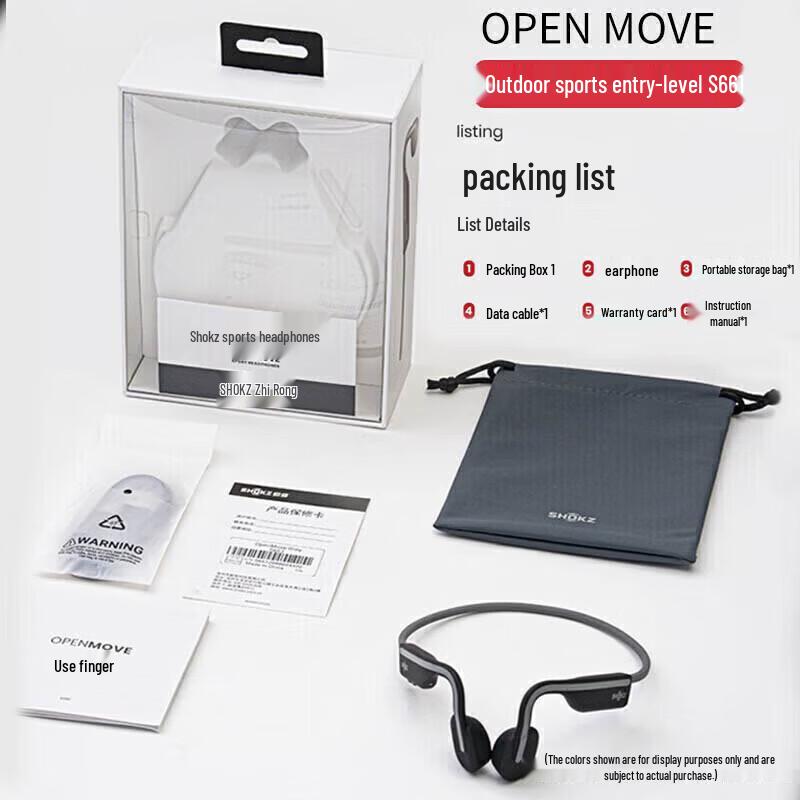 Shokz OpenMove S661 Bone Conduction Sport Headphones