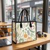 Vegetable Print Casual Tote Bag Lightweight Stylish Daily Grocery Shoulder Handbag