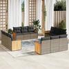 VidaXL Garden Lounge Set with Cushions 12 Pcs, Patio Sofas, Patio Furniture Set, Outdoor Furniture, Grey 3259918