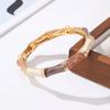 DIEZI 12 Multi Colors Bohemian Square Enamel Cuff Bangles Hip Hop Geometric Gold Color Metal Wide Bracelet For Women Men Jewelry
