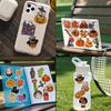 Outdoor Halloween Sticker 50 Pcs Stickers, Gothic Style Waterproof Spooky Pumpkin Bat Ghost Witch Holiday Gifts for Kids Teens Adults