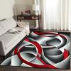 Nordic Area Rug, Abstract Non-Slip Washable Geometric Carpet, Modern Floor Mat for Living Room Bedroom Apartment Office Home