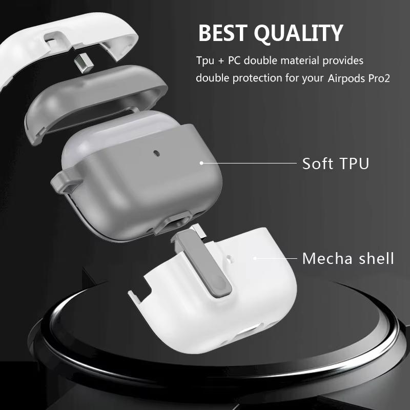 Automatic Switch Secure Lock Case Compatible AirPods Pro 2nd 1st Generation Protective Cover with Apple Air Pods 3 2 Case