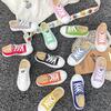 5058Fashionable Spring and Autumn Breathable Children's Canvas Shoes Soft Sole Boys and Girls' Shoes Versatile Children's Cloth