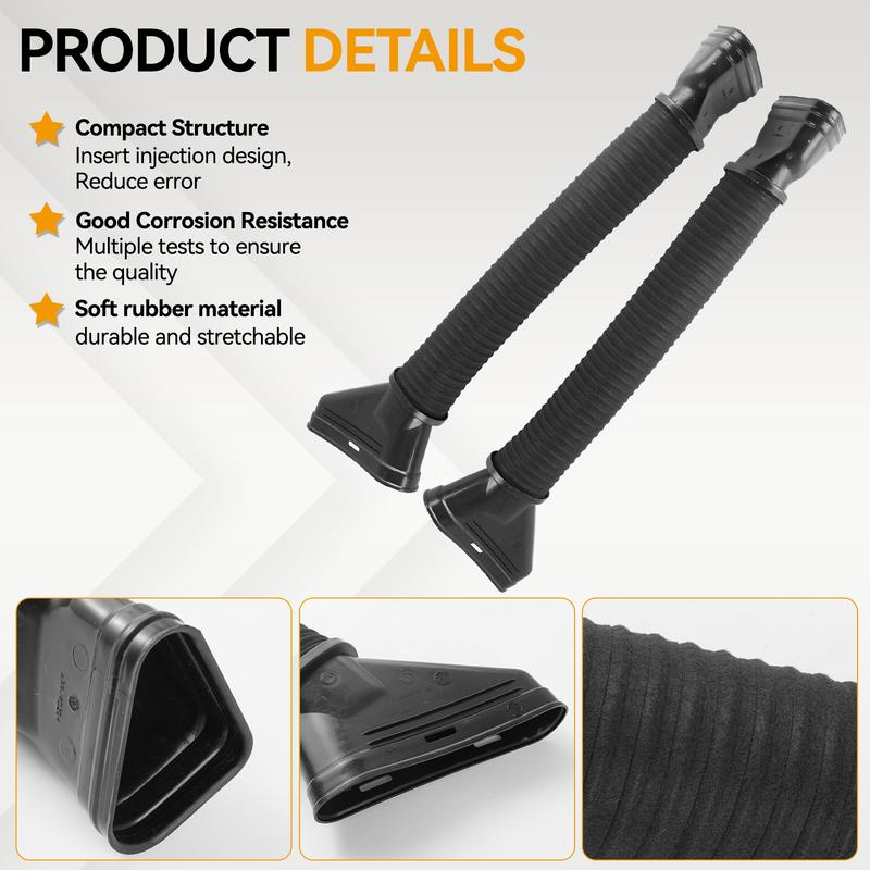Pair Air Intake Hose High Performance Duct 6420948797 6420948897 For MercedesBenz GL350 ML350 X166 W166 Models From 2012 to 2016