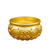 Brass Copper Yuanbao Rice Jar Ornament: Wealth-Attracting Handicraft Decoration for Living Room