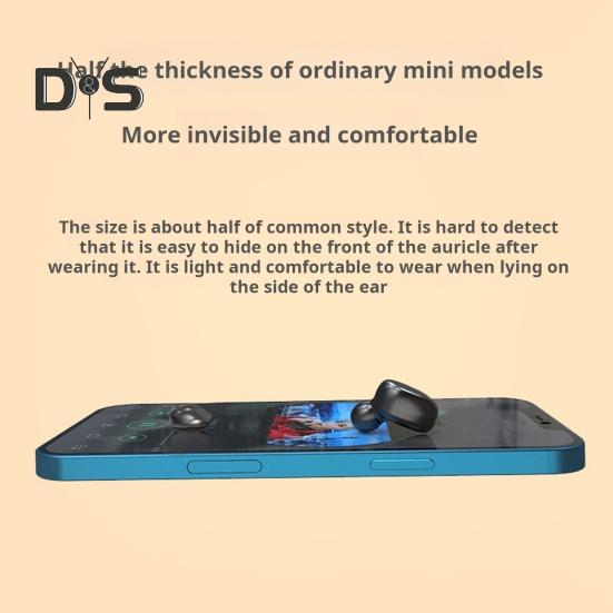 Mini Size Wireless Earphone Noise Reduction Ergonomic Design Ultralight Easy Connect Bluetooth-compatible In-ear Earbuds