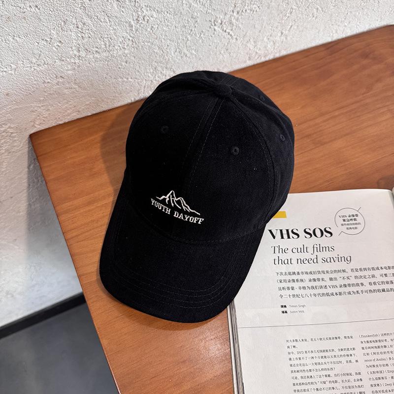 Wide Brim Baseball Cap Female Summer Thin Face Small Hip Hop Letter Cap Versatile Soft Top Sunshade Casual Hat