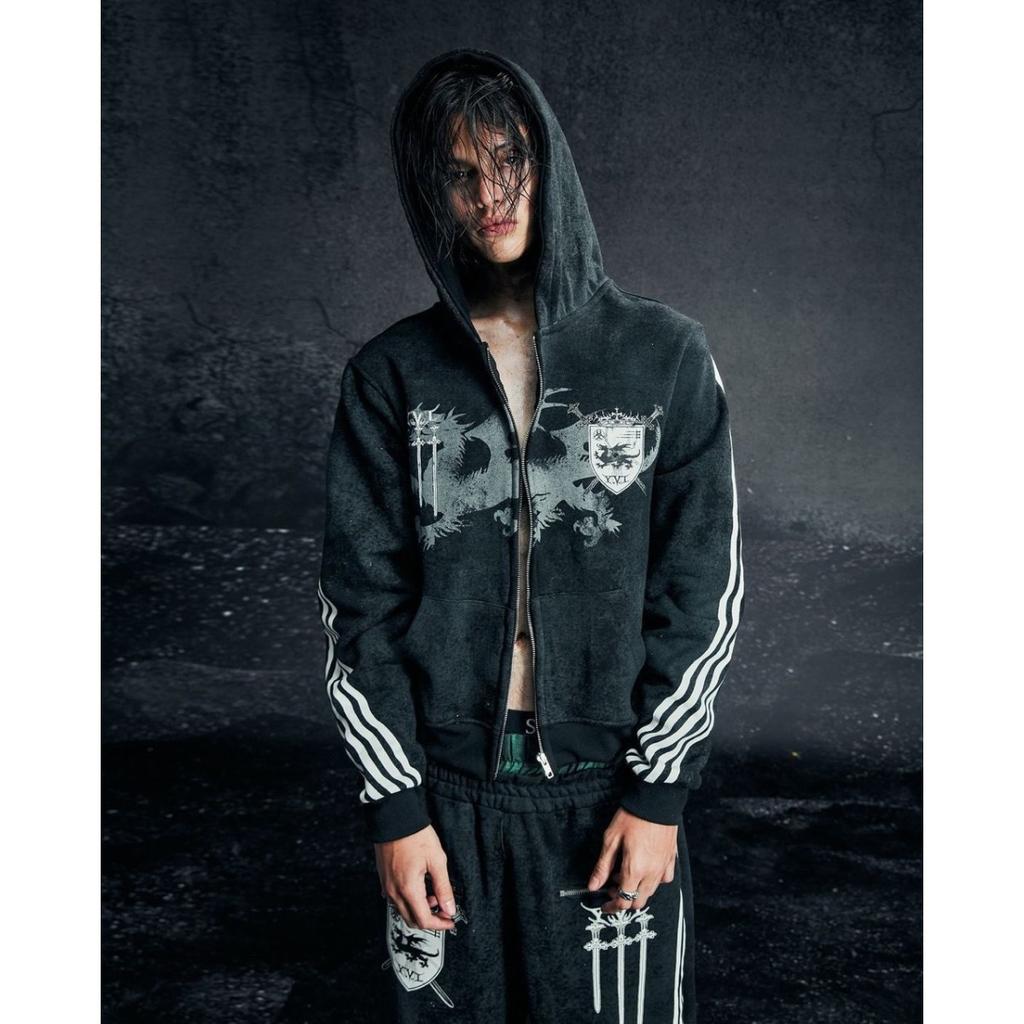 BeatStreet Long Sleeved Hooded Sweatshirt with Printed Pattern, Sweatshirt Street Fashion