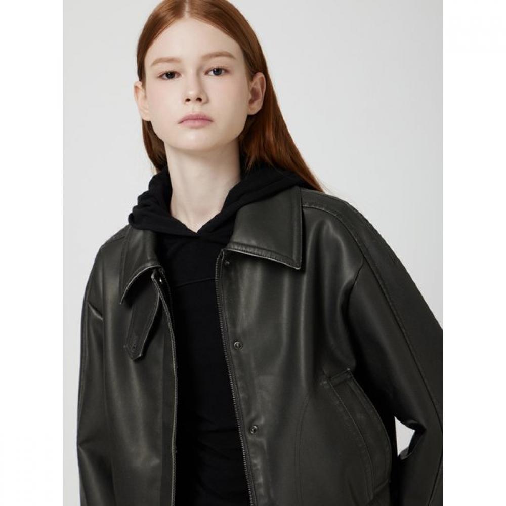 Cc Collect Fake Leather Vintage Blouson Jacket C254psf512