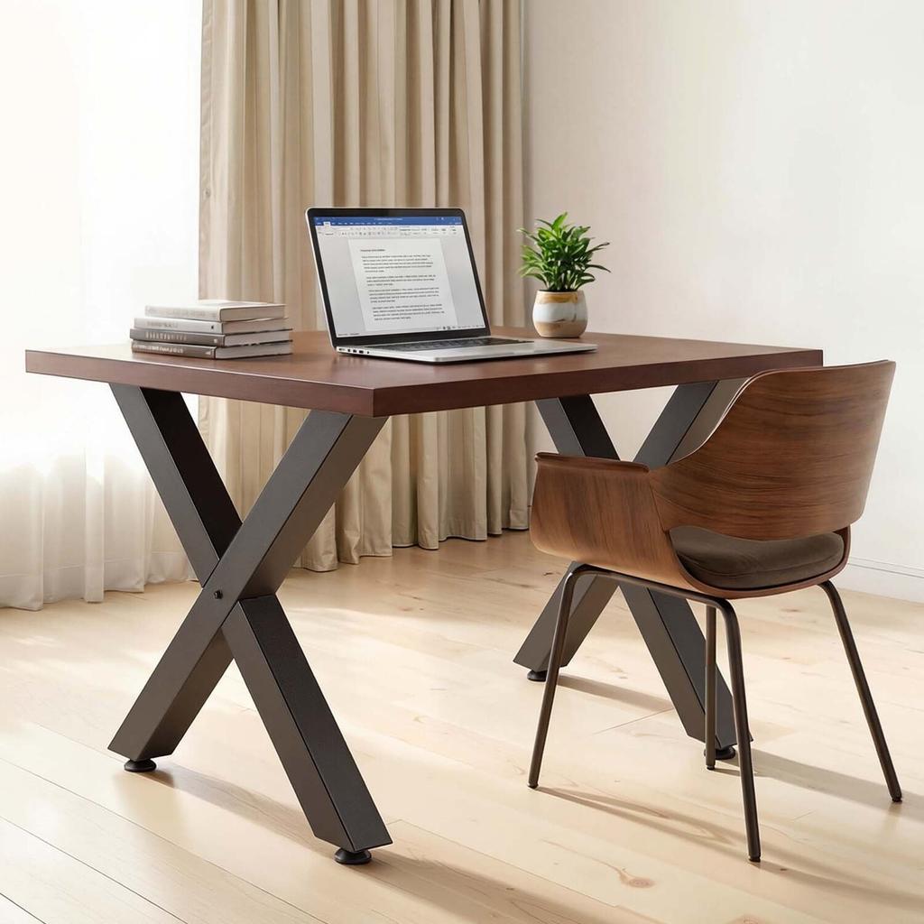 Table Legs, 750 X 760 Mm (HxW) W Steel Furniture Legs, Modular Design, Easy Assembly, 1000 Kg Max Load Heavy Duty, for Home Office Desk, Coffee Dinner
