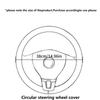 Car steering wheel cover without inner ring handle cover in winter warm plush non-slip without inner ring steering wheel cover