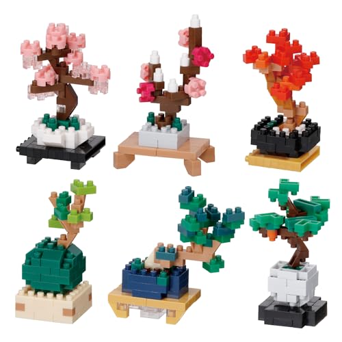 Kawada Nanoblock Mini Nano Bonsai (BOX) NBMC_63S 1 BOX = 6 pieces, 6 types in total