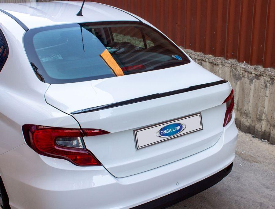 Spoiler (Sunplex, Black) (119.1cm*5.5cm) for Fiat Tipo 2016-