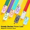 For iPhone 14/13 Case Compatible with MagSafe Candy Color Anti Drop TPU+PET Back Cover