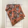 Temperament printed versatile thickened warm scarf double-sided imitation cashmere dual-purpose shawl 10,000 horses galloping scarf