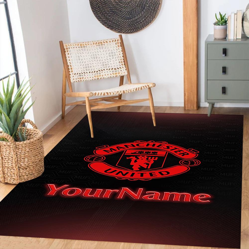 Manchester Customize Text Area Rug Suitable for Foyer Hallway Outdoor Dining Room Anti-slip Rug Office home decor Perfect Birthday/Christmas Gift Idea