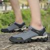 Mesh Breathable Wading Shoes Men's New Autumn Outdoor Hiking Shoes Creek Walking Shoes Soft Sole One Pedal Mesh Shoes