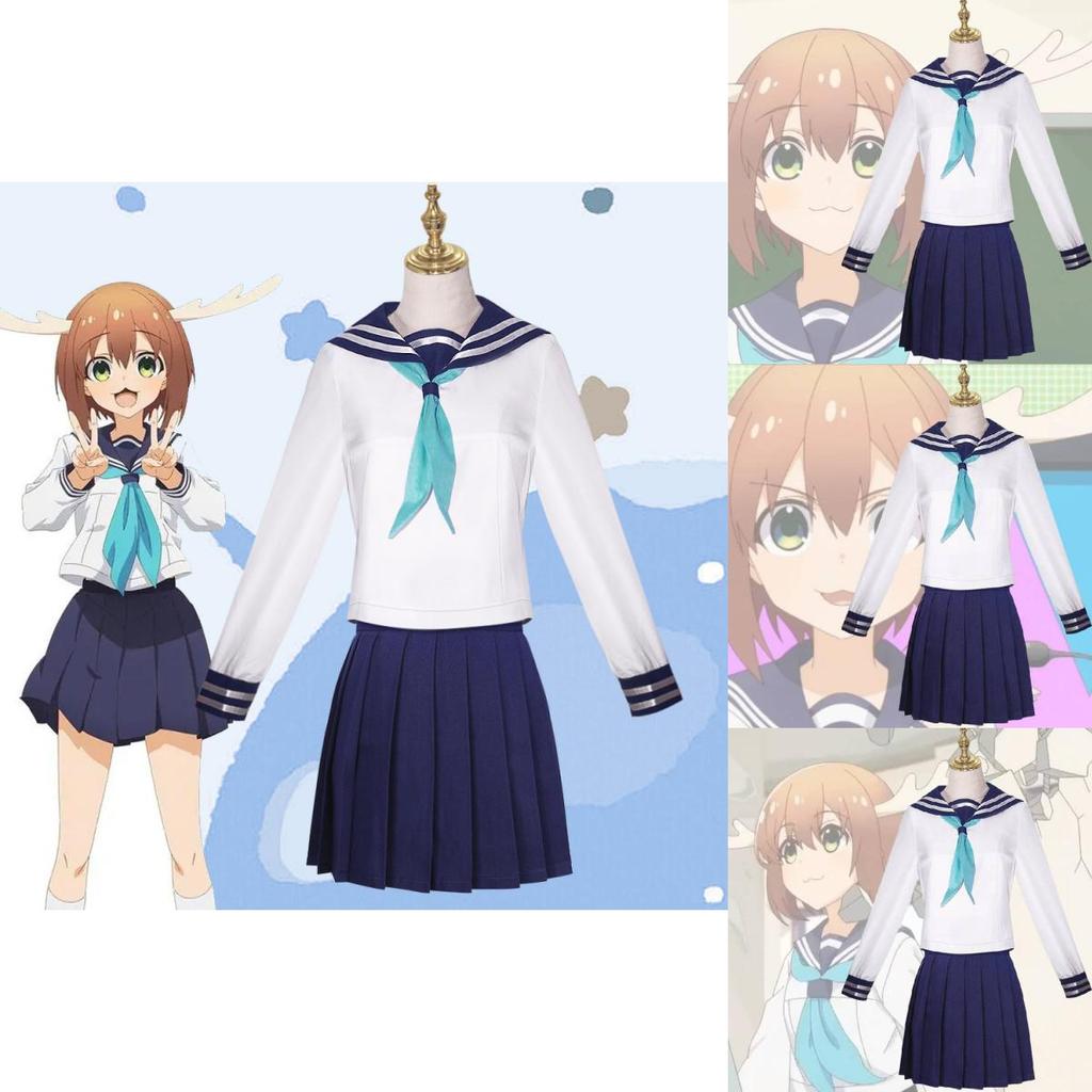 Stylische und entzückende Anime Cosplay Schuluniform aus Polyester-Spandex-Mischung, Mehrere Größenoptionen