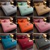 Thicken Velvet Bed Cover Elastic Bed Sheets Set Mattress Cover Soft Queen King Solid Color 90/150/x200 For Free Shipping