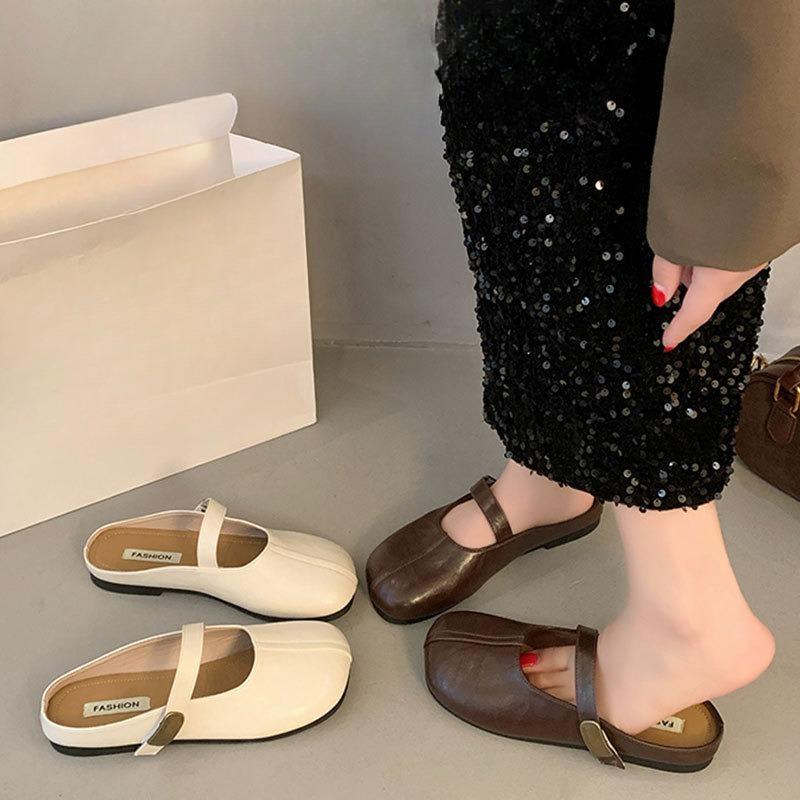 Chaussures pour femmes à semelles souples Tongs Nouveau style Chaussures paresseuses