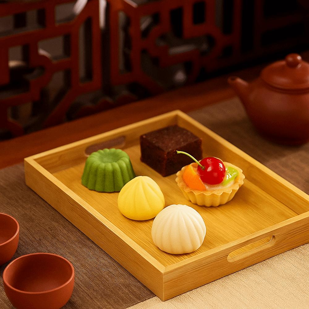 Rectangle Tea Tray Stylish Design Dessert Tray Tableware Holder Fruit Tray  Food Presentation